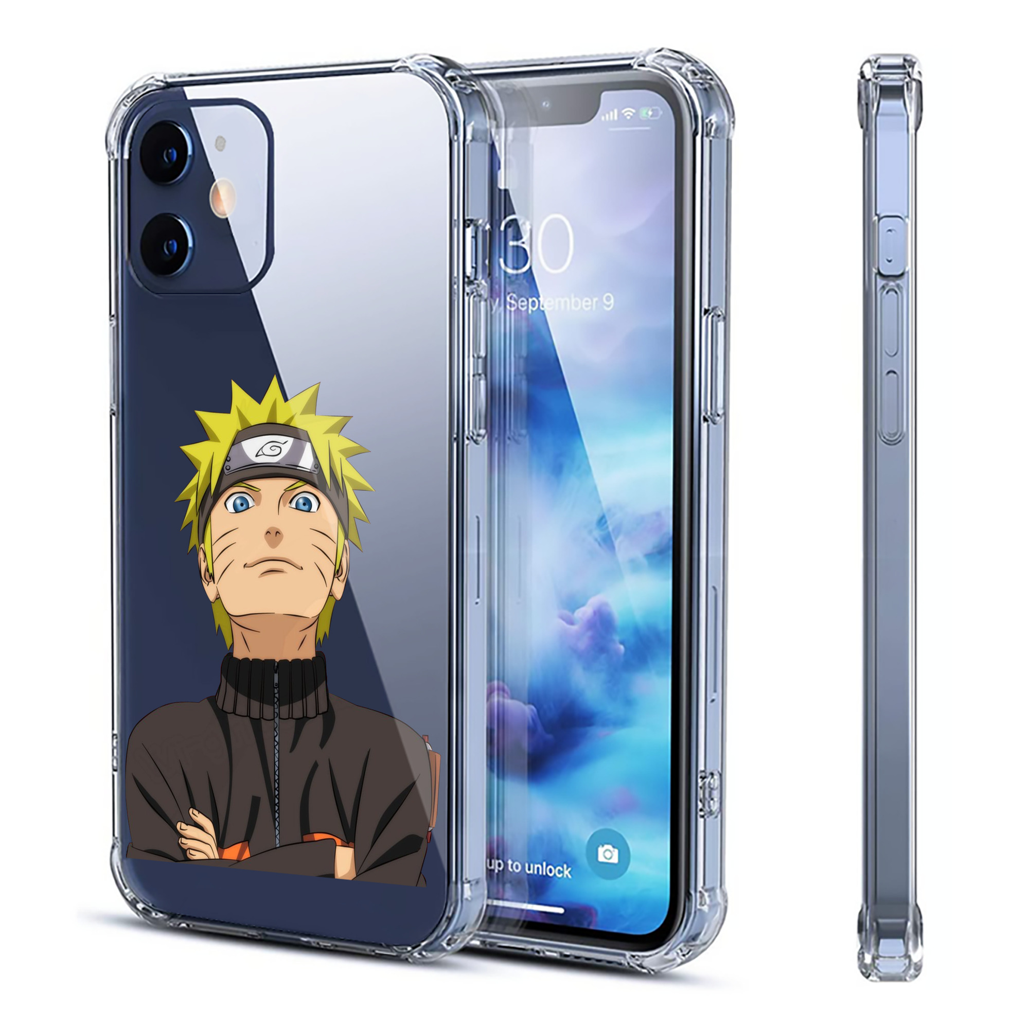 （画像用） NARUTO -ナルト- うずまき ナルト Uzumaki Naruto 【iPhone 12シリーズ対応】透明スマホケース（クリアソフトケース）